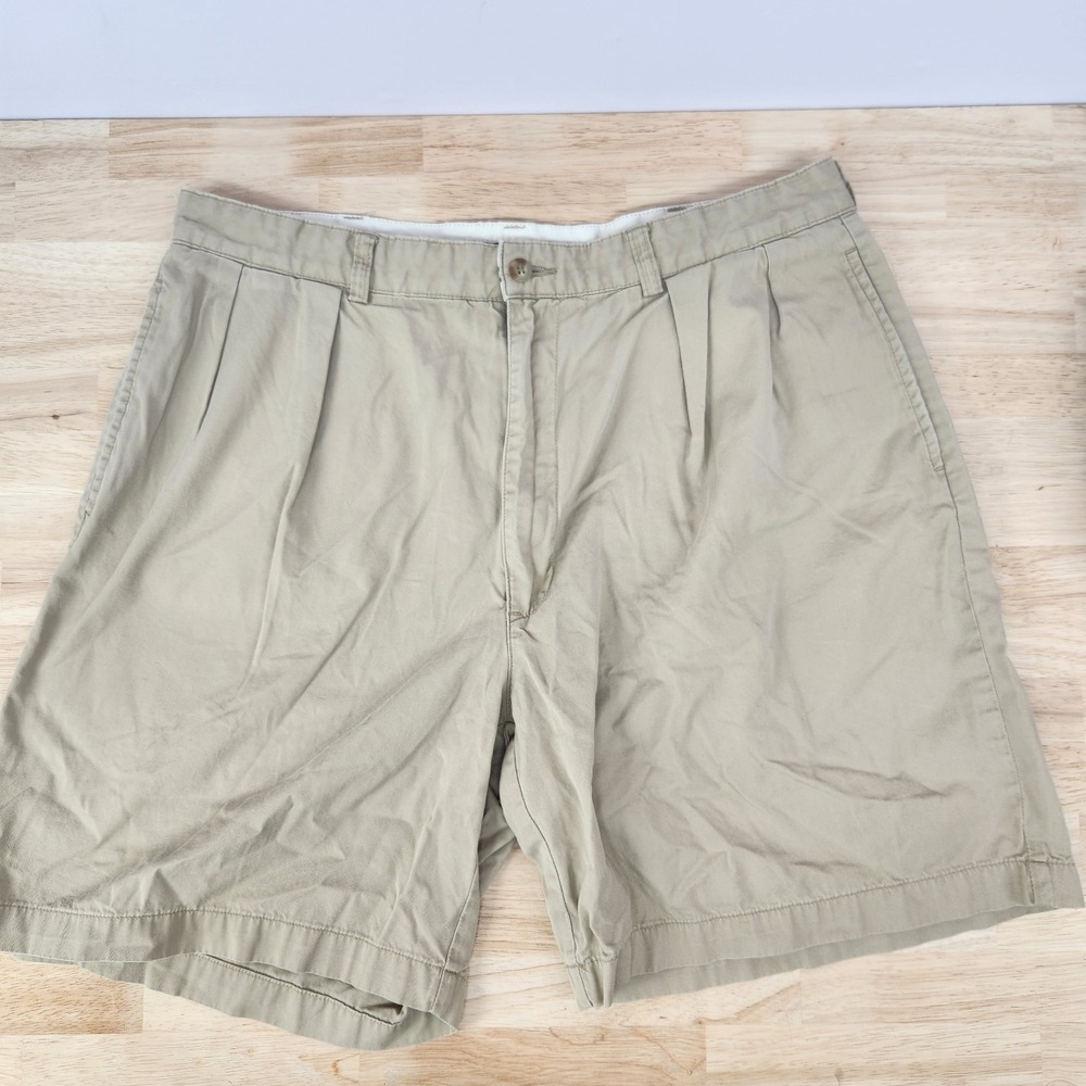 Polo Golf Chino Shorts Mens Size 36 Cotton Khaki Tan